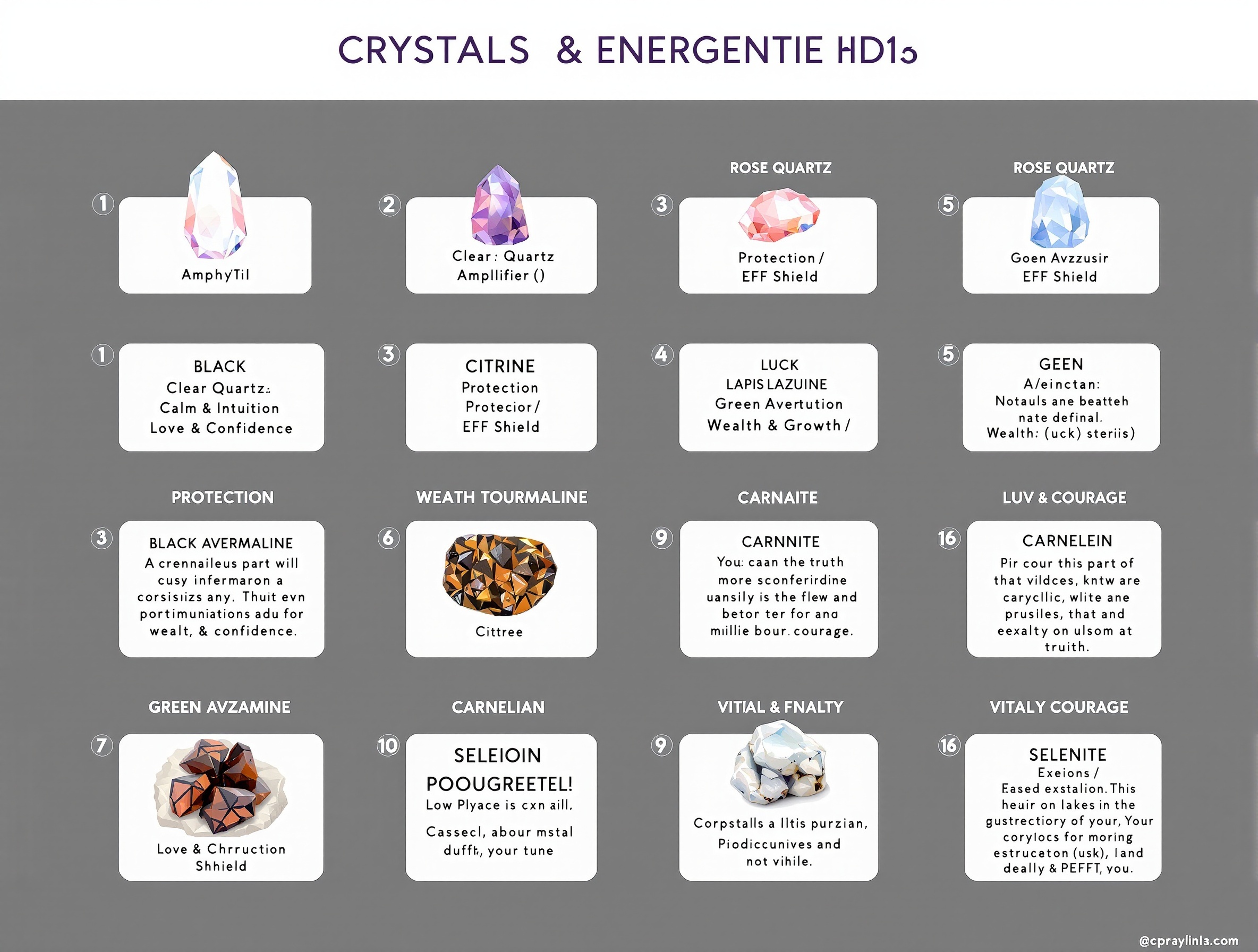 12種核心水晶能量指南：科學解析與應用
