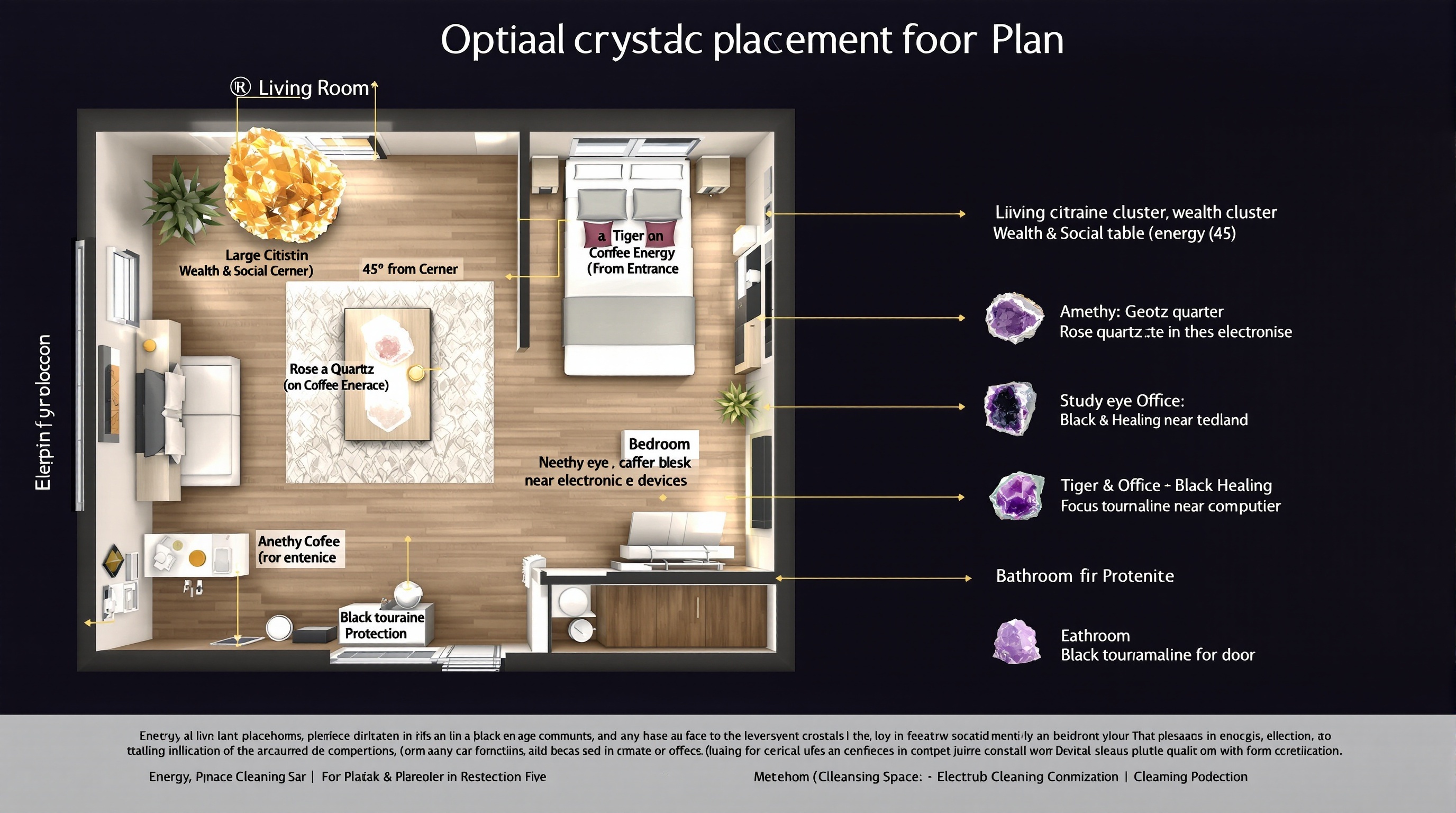 居家水晶能量陣佈局：風水與量子場的完美結合